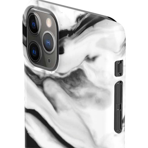 Black and White Marble Ink iPhone 11 Pro Max Lite Case
