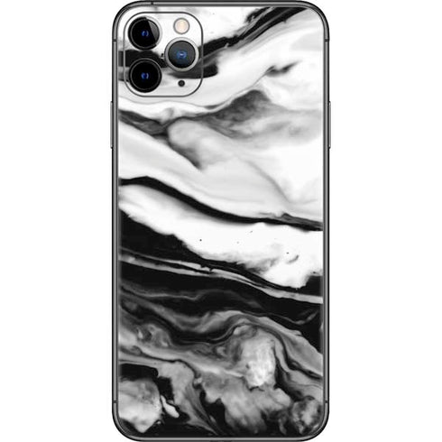 Black and White Marble Ink iPhone 11 Pro Max Skin