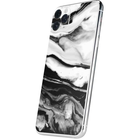 Black and White Marble Ink iPhone 11 Pro Max Skin