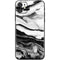 Black and White Marble Ink iPhone 11 Skin