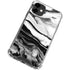 Black and White Marble Ink iPhone 12 Clear Case