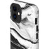 Black and White Marble Ink iPhone 12 Impact Case