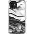 Black and White Marble Ink iPhone 12 Mini Clear Case