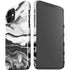 Black and White Marble Ink iPhone 12 Mini Lite Case