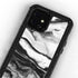Black and White Marble Ink iPhone 12 Mini Waterproof Case