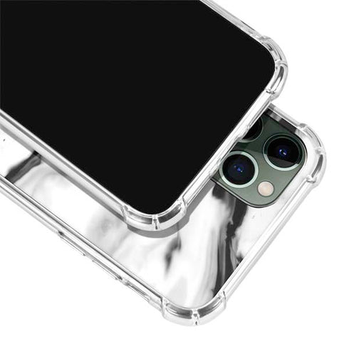 Black and White Marble Ink iPhone 12 Pro Clear Case