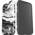 Black and White Marble Ink iPhone 12 Pro Impact Case