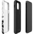 Black and White Marble Ink iPhone 12 Pro Max Impact Case