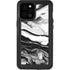 Black and White Marble Ink iPhone 12 Pro Max Waterproof Case