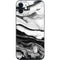Black and White Marble Ink iPhone 12 Skin