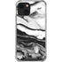 Black and White Marble Ink iPhone 13 Mini Clear Case