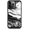 Black and White Marble Ink iPhone 13 Pro Cargo Case