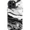 Black and White Marble Ink iPhone 13 Pro Max Impact Case