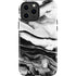 Black and White Marble Ink iPhone 13 Pro Max Impact Case