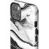 Black and White Marble Ink iPhone 15 Impact Case