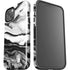 Black and White Marble Ink iPhone 15 Impact Case
