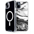 Black and White Marble Ink iPhone 15 Plus MagSafe Case