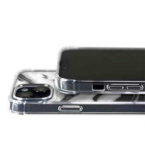 Black and White Marble Ink iPhone 15 Plus MagSafe Case