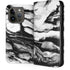 Black and White Marble Ink iPhone 14 Pro Folio Case