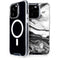 Black and White Marble Ink iPhone 15 Pro MagSafe Case