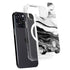 Black and White Marble Ink iPhone 14 Pro MagSafe Case