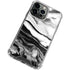 Black and White Marble Ink iPhone 15 Pro Max Clear Case