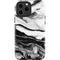 Black and White Marble Ink iPhone 15 Pro Max Impact Case