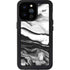 Black and White Marble Ink iPhone 14 Pro Max Waterproof Case