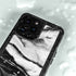 Black and White Marble Ink iPhone 14 Pro Max Waterproof Case