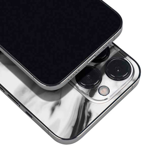 Black and White Marble Ink iPhone 15 Pro Skin