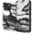 Black and White Marble Ink iPhone 15 Folio Case