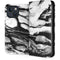 Black and White Marble Ink iPhone 15 Plus Folio Case
