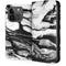 Black and White Marble Ink iPhone 15 Pro Folio Case