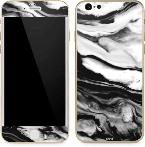 Black and White Marble Ink iPhone 6/6s Skin