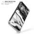 Black and White Marble Ink iPhone 7/8 Plus Clear Case