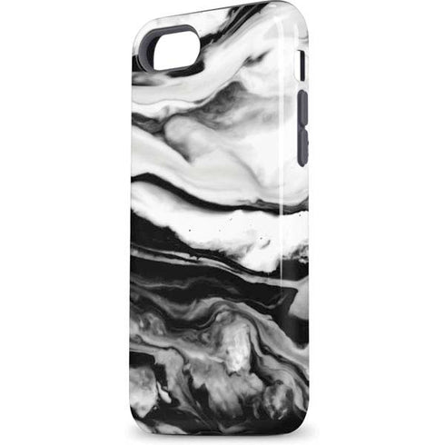 Black and White Marble Ink iPhone 8 Pro Case