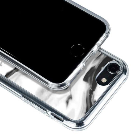 Black and White Marble Ink iPhone SE (2nd & 3rd Gen) Clear Case