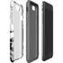 Black and White Marble Ink iPhone SE (2nd & 3rd Gen) Pro Case