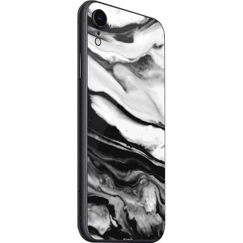 Black and White Marble Ink iPhone SE (2nd & 3rd Gen) Skin