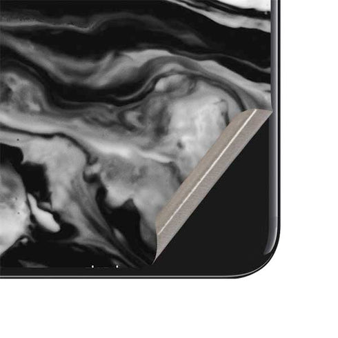 Black and White Marble Ink iPhone SE (2nd & 3rd Gen) Skin