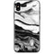 Black and White Marble Ink iPhone X Skin