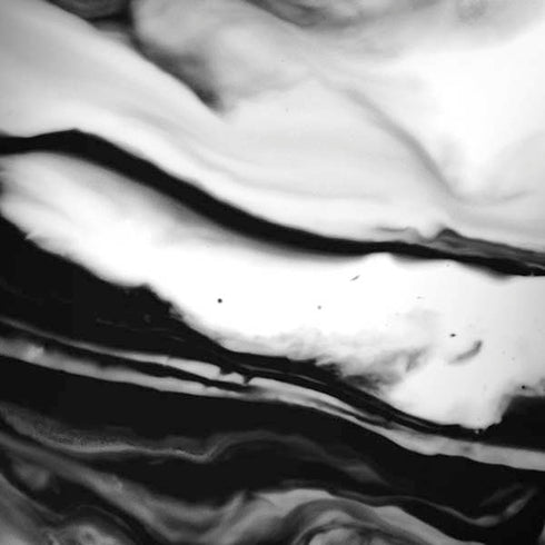 Black and White Marble Ink iPhone X Skin