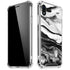 Black and White Marble Ink iPhone XR Clear Case