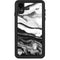Black and White Marble Ink iPhone XR Waterproof Case