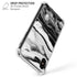 Black and White Marble Ink iPhone XS Max Clear Case