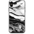 Black and White Marble Ink iPhone XS Skin