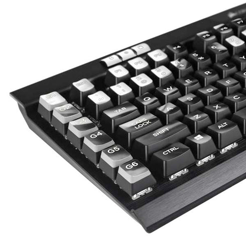 Black and White Marble Ink K95 RGB PLATINUM Mechanical Gaming Keyboard Skin