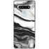 Black and White Marble Ink LG Stylo 6 Clear Case