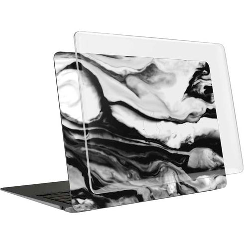 Black and White Marble Ink MacBook Air 13in (2020) Case plus Skin