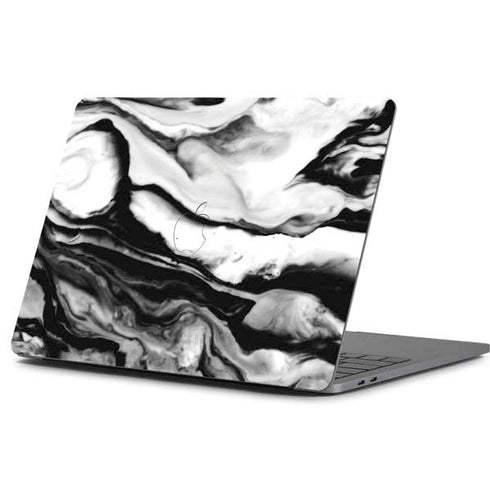 Black and White Marble Ink Apple MacBook Pro 13-inch Skin